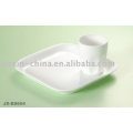 Set de petit déjeuner blanc en porcelaine JX-BS604
